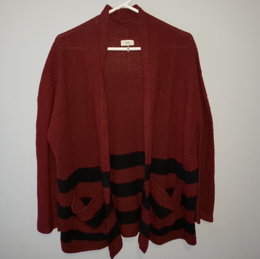 ⚫TOBI Willow Striped Cardigan - Picture 3 of 5